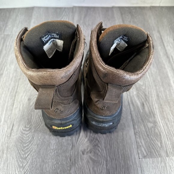 LaCrosse Leather Insulated Thermolite Winter Boots Men 6 Brown main image 6